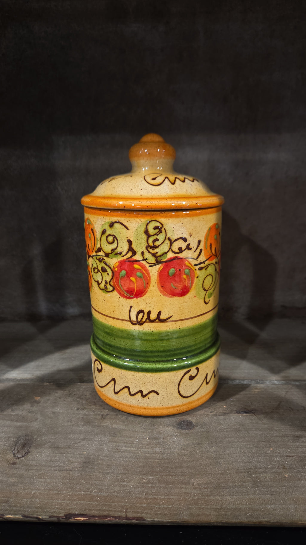 Fresh Tomatoes Garlic Keeper, CeramicaDeEspanaUSA, Yellow, Orange, Red, Green, Made In Spain