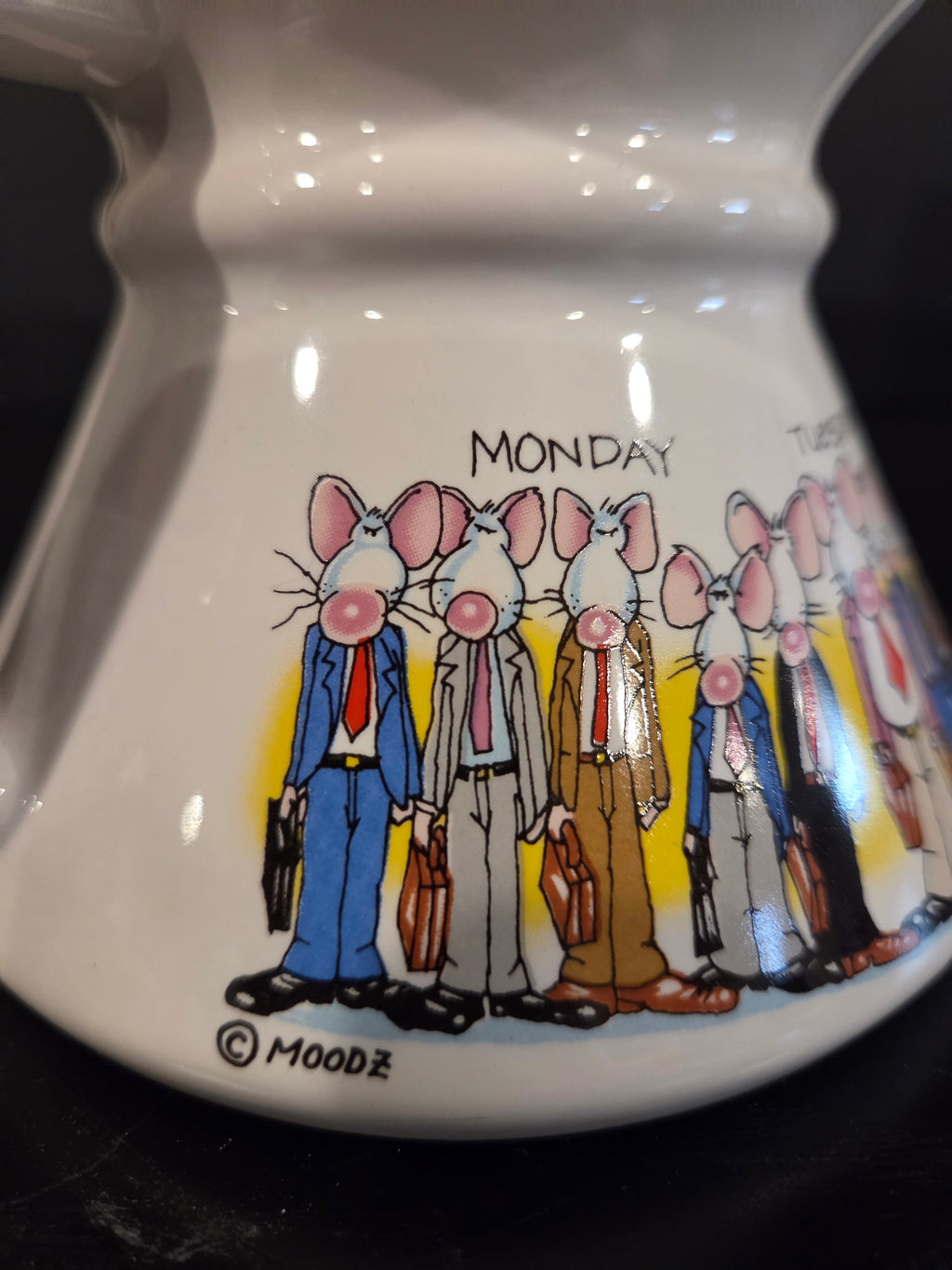 Monday Thru Saturday, Mouse, Travel Mug, Ready For Weekend, Business, Suits, Work Week, Office Humor, Kitsch