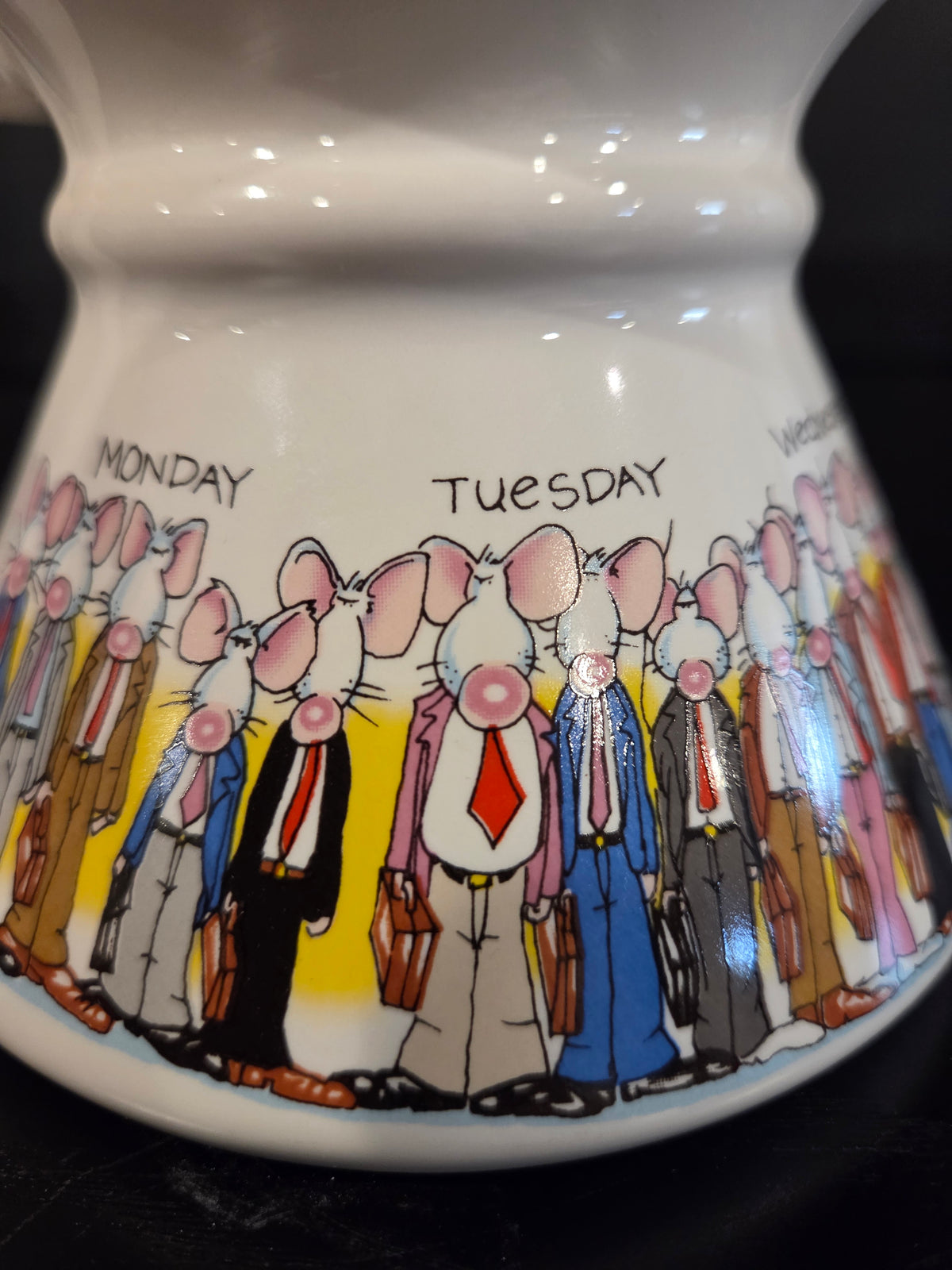 Monday Thru Saturday, Mouse, Travel Mug, Ready For Weekend, Business, Suits, Work Week, Office Humor, Kitsch