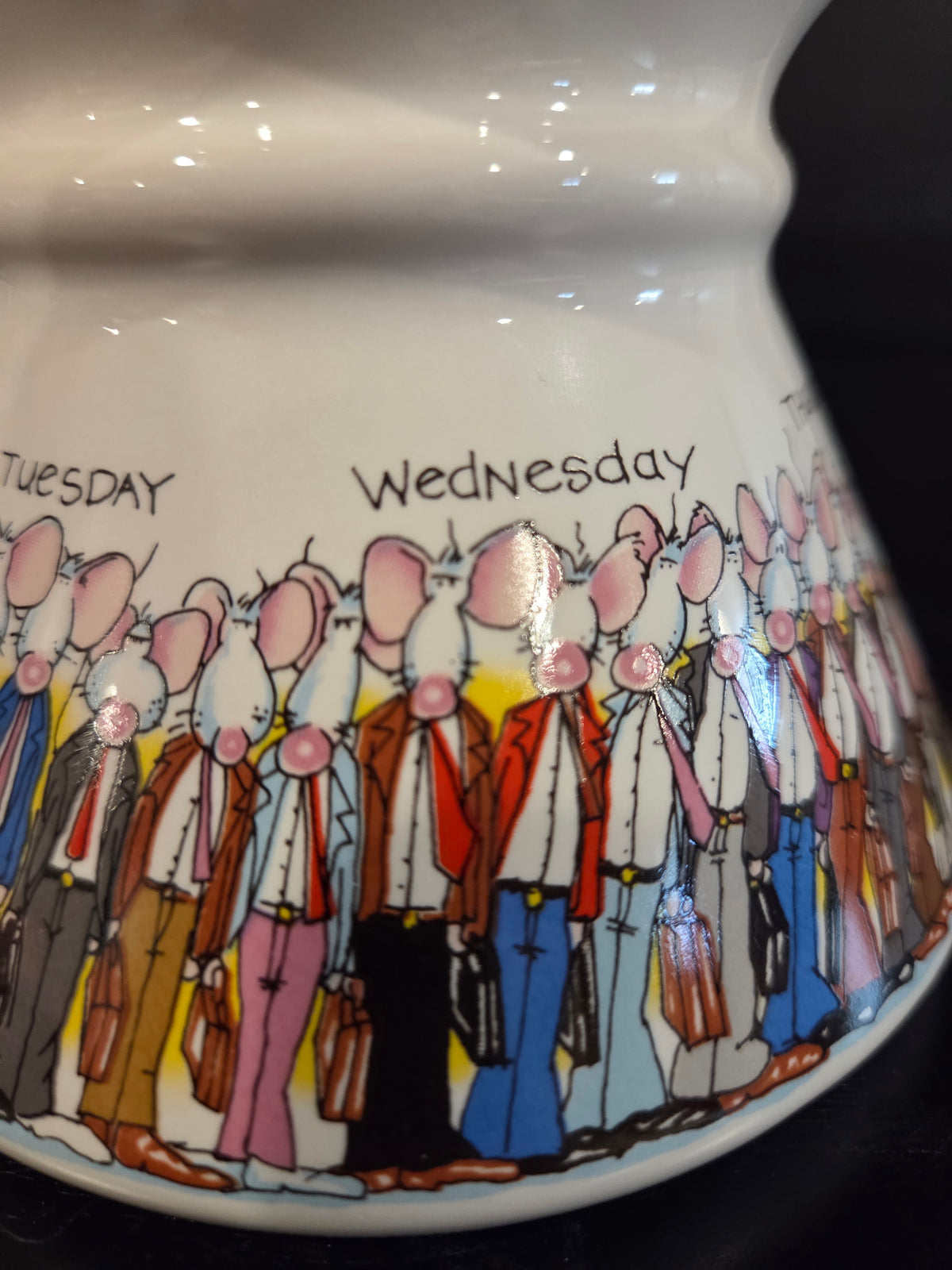 Monday Thru Saturday, Mouse, Travel Mug, Ready For Weekend, Business, Suits, Work Week, Office Humor, Kitsch
