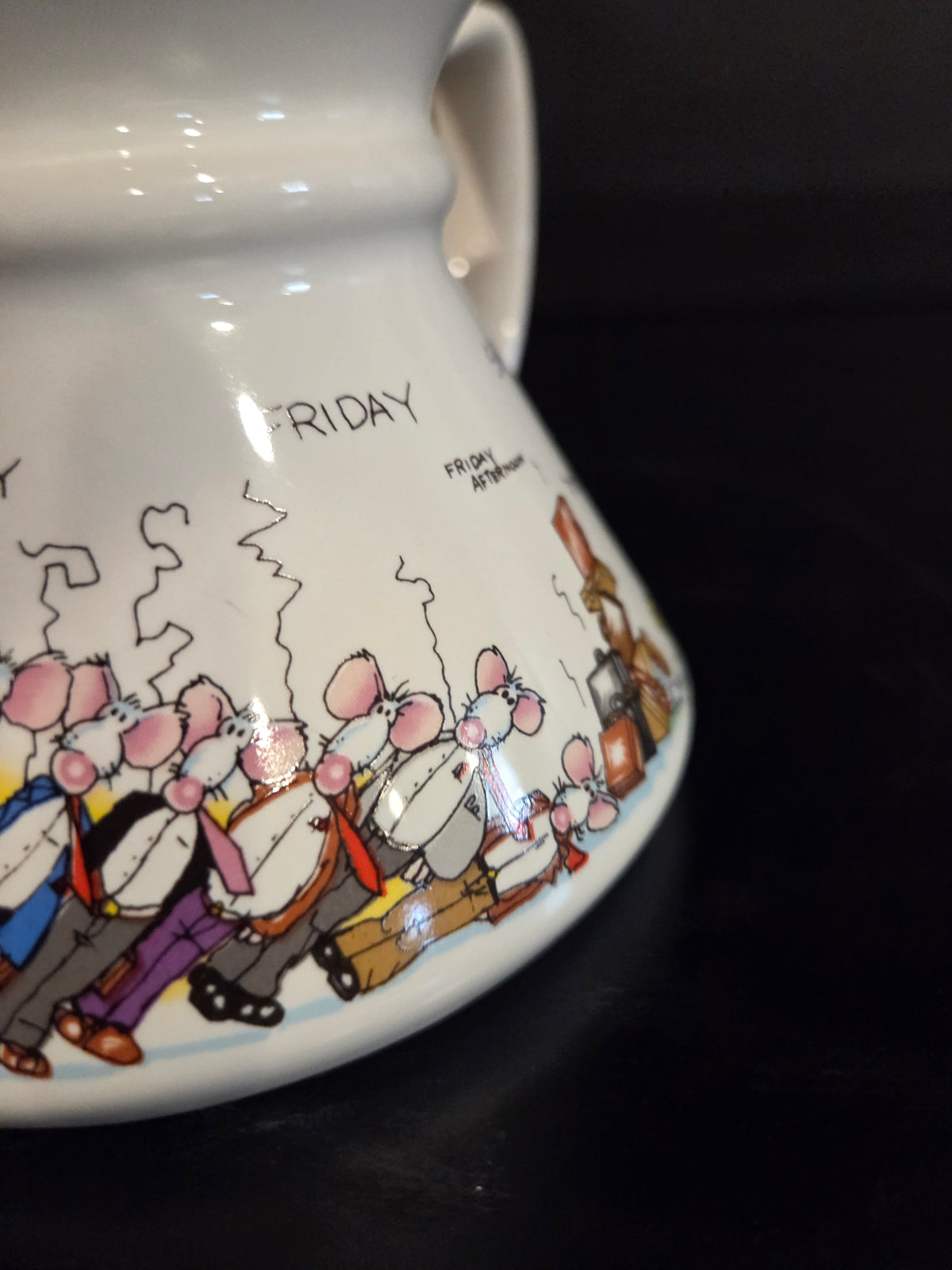 Monday Thru Saturday, Mouse, Travel Mug, Ready For Weekend, Business, Suits, Work Week, Office Humor, Kitsch