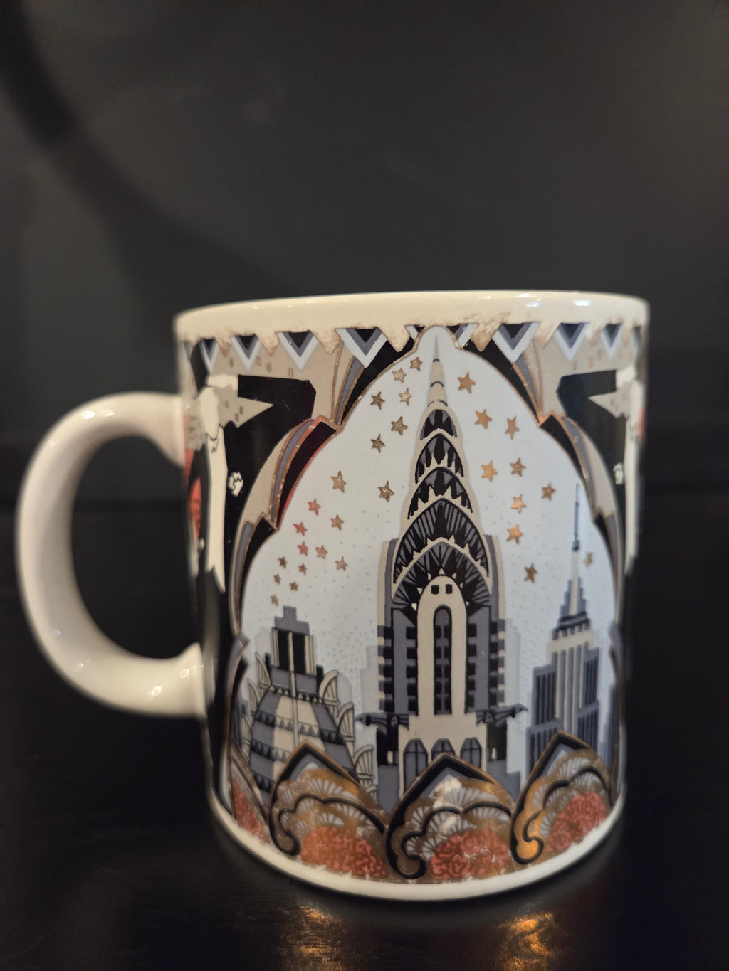 New York Mug, Waechtersbach, Made In Japan, Art Deco, Chrysler Building, Cabaret, Stars, Fans, Kitsch